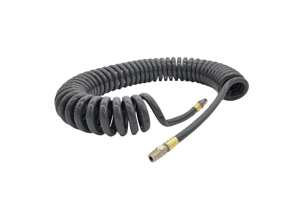 Heavy Duty Coil Hose with Fittings (25 Feet)