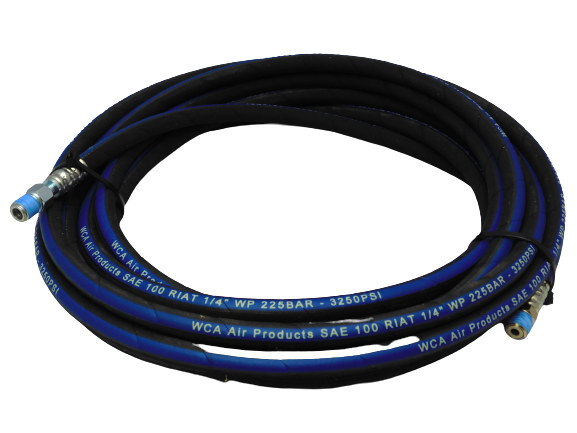 Steel Braided Hose with Fittings (25 Feet)